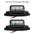 2X LED License Plate Lights for Car Truck (Universal Fit)