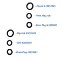 Volvo Penta Duoprop Gearlube Orings, 3852045, 3855081 & DPS-M DRIVE 2PCS