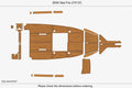 EVA Foam Teak Deck Floor Mat for Sea Fox 210 CC (2004)