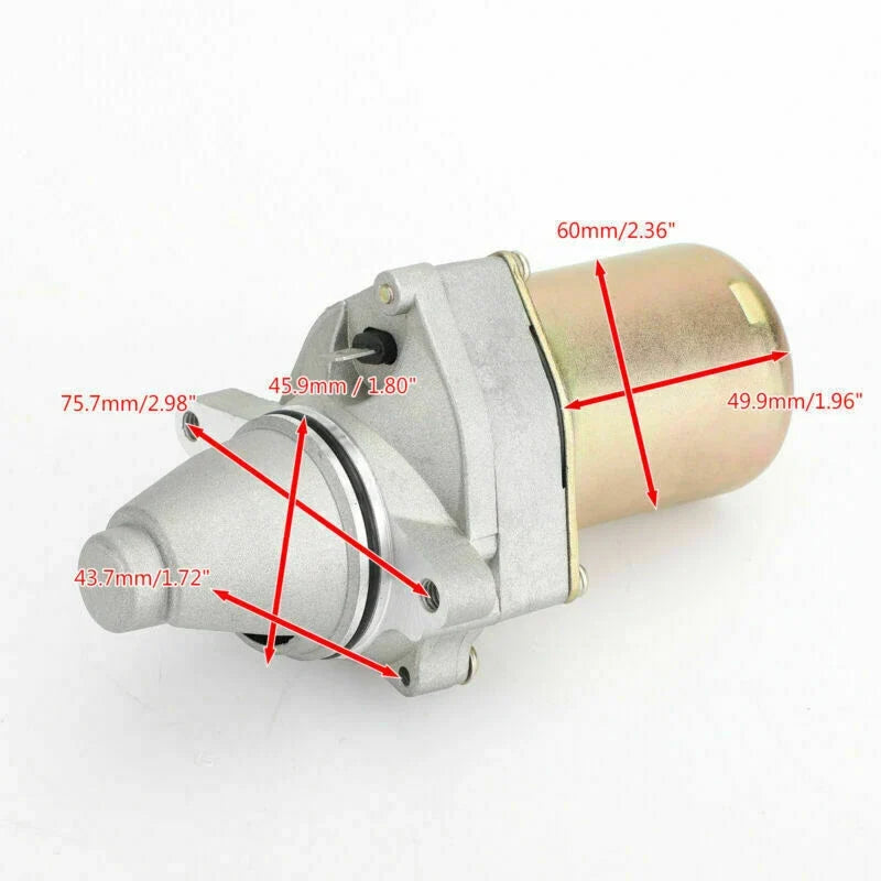 Starter for Suzuki ATV LT80 Quadsport 1987–2006, Kawasaki KFX80 2003–2006