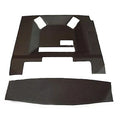 CR6620H Main Headliner, Black Tan Vinyl with Formed Plastic Fits John Deere