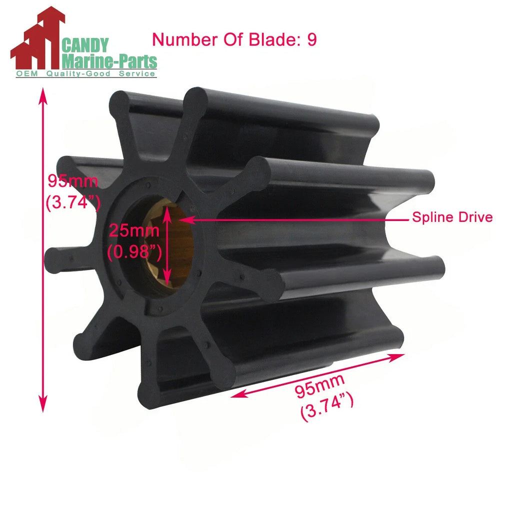 Water Pump Impeller for Yanmar (148687-42830, JMP 8250-01, DJ 090-09)
