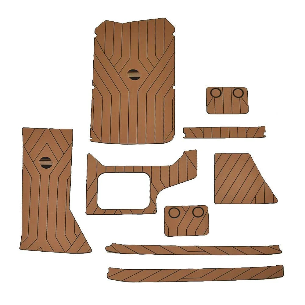 Malibu Boat Non-Skid Mats 4744148 - 22 MXZ Mocha - Black 2017 (kit)