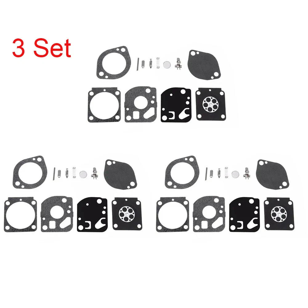Set of 3 Carburetor Repair Kits for ZAMA RB-134 C1Q-S100 C1Q-S101 C1Q-S99