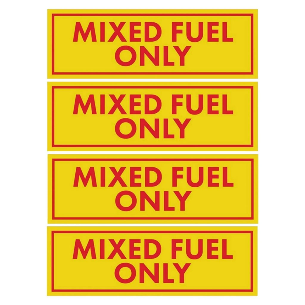 Mixed Fuel Only Stickers for Gas Oil Mixture Can Labels