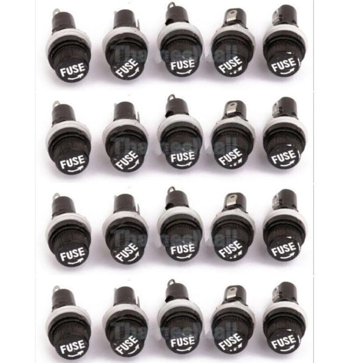 10Pack Electric Equipment Motorcycle Glass Fuse Holders Insurance Tube Socket R