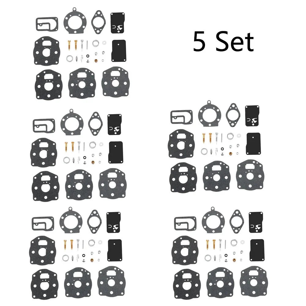 Set of 5 Carburetor Gasket Kits for B&S (694056, 491539, 394502, 402447, 402451)