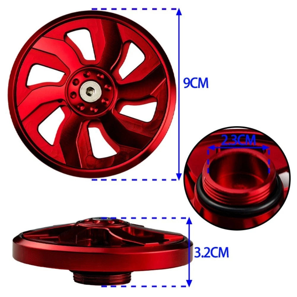 Motorcycle Aluminum Radiator Fan Cover Engine Cooling Decorative Accessory