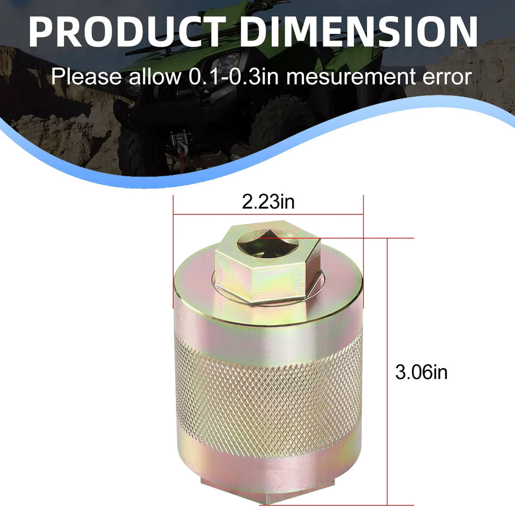 Front Differential Pinion Nut Tool for Kawasaki Brute Force 650 750 (2005–2023)