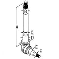 Spindle C9NN3106B Fits Ford Holland 8000 8200 8400 8600 9000 9200 9600