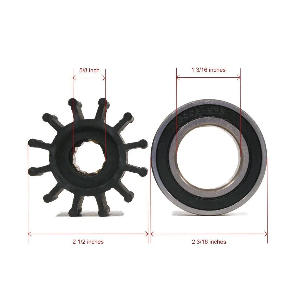 Sea Water Pump Rebuild Kit for Volvo Penta (21213660, 21214599, 21214596, 3812693)