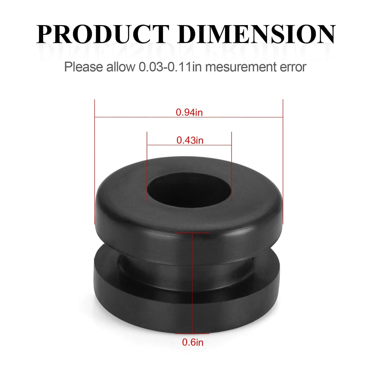 Set of 4 Rubber Heel Guard Grommets for Yamaha YFM350X YFZ350 YFS200 (1990–2006)