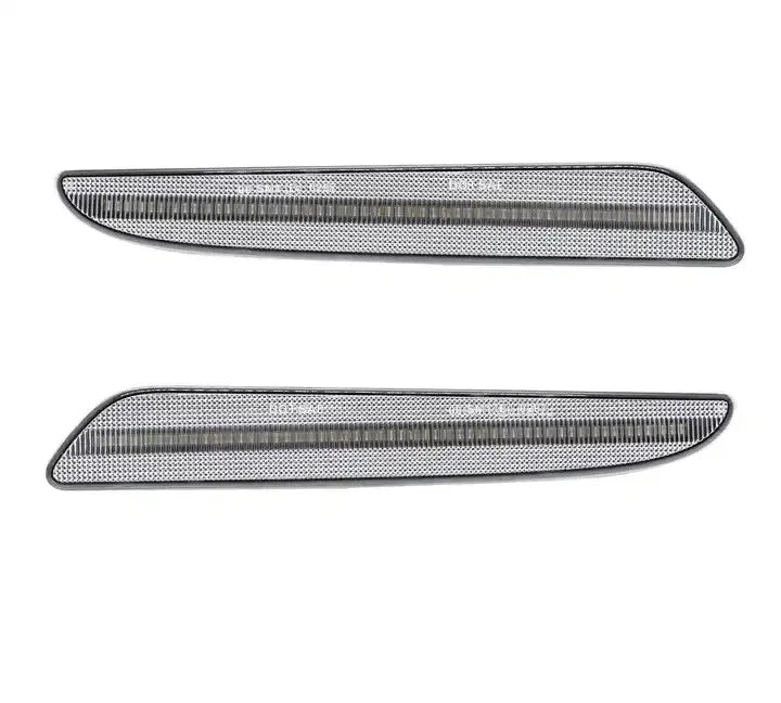 White LED Front Bumper Side Marker Lights for Mercedes Benz W211 E-Class (2007–2009)