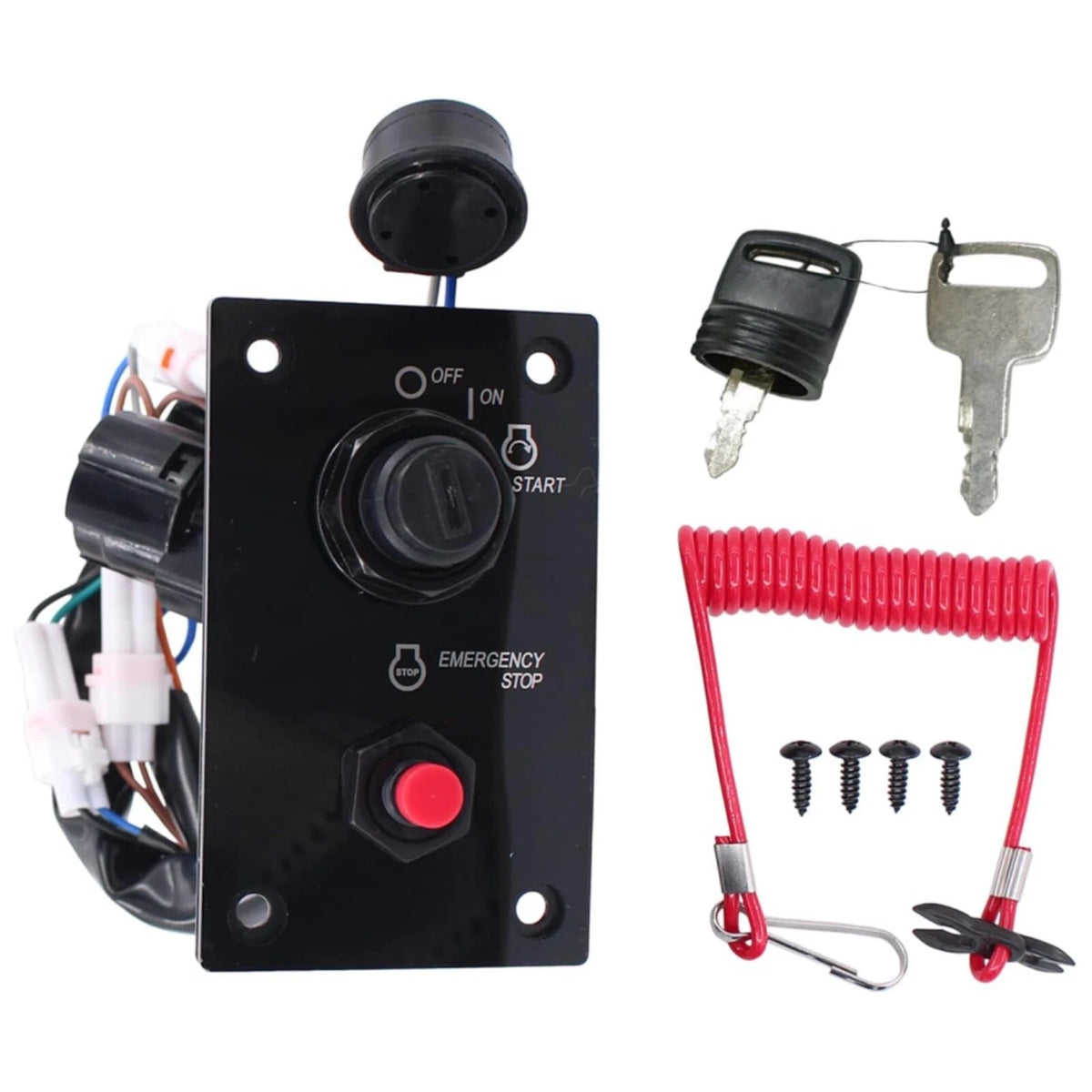 Outboard Dual Ignition Key Switch Panel for Suzuki Outboard Engine 37100-96J24