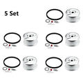 Set of 5 Carburetor Bowl Needle Seat Gasket Kit for Tecumseh (631021B, 631867)