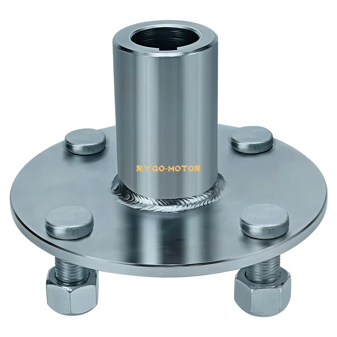 4" x 4" Go-Kart Live Axle Hub with 1" to 3/4" Step-Down for Go-Kart