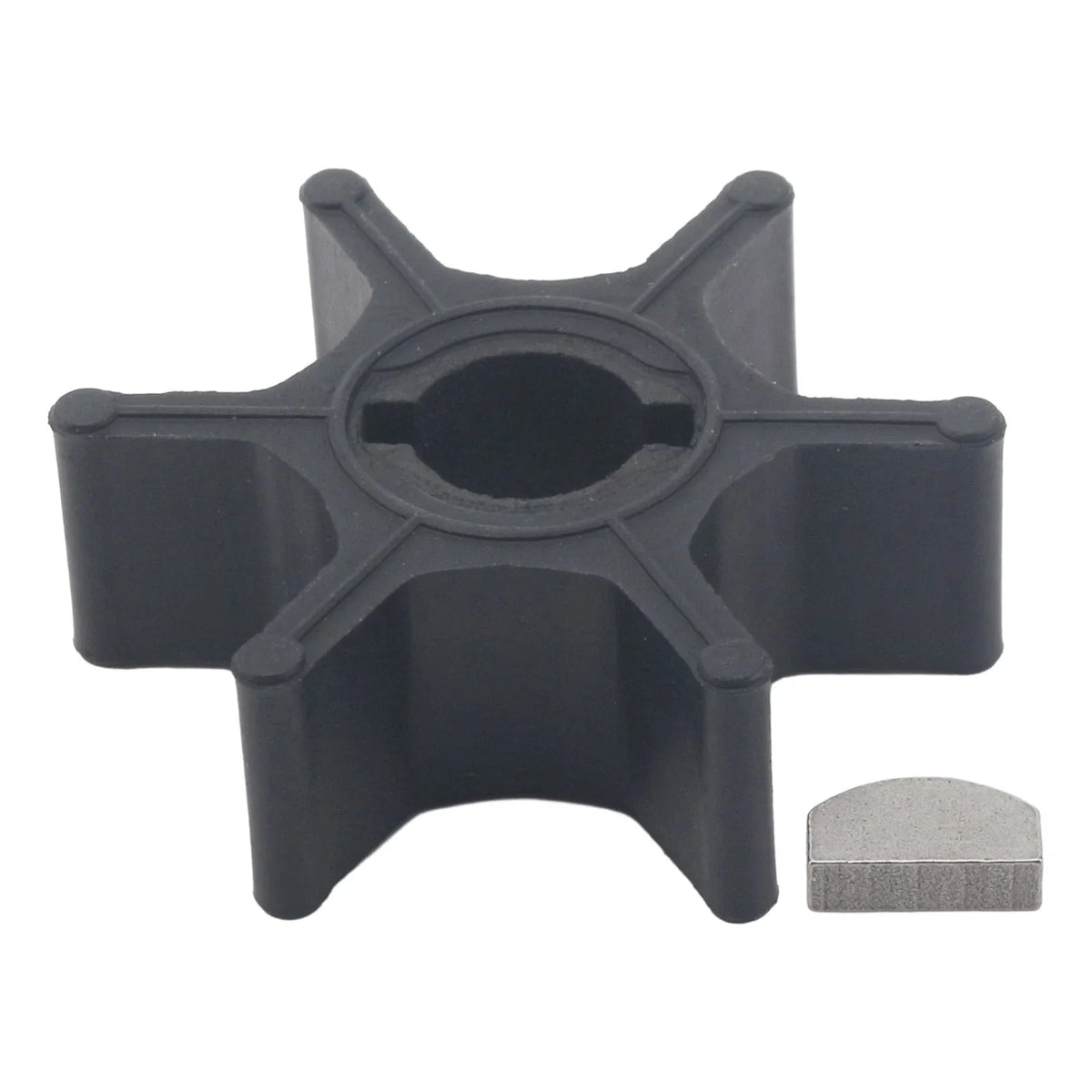 Water Pump Impeller & Key for Suzuki 2-9 HP 2-Stroke Outboard (All Years)