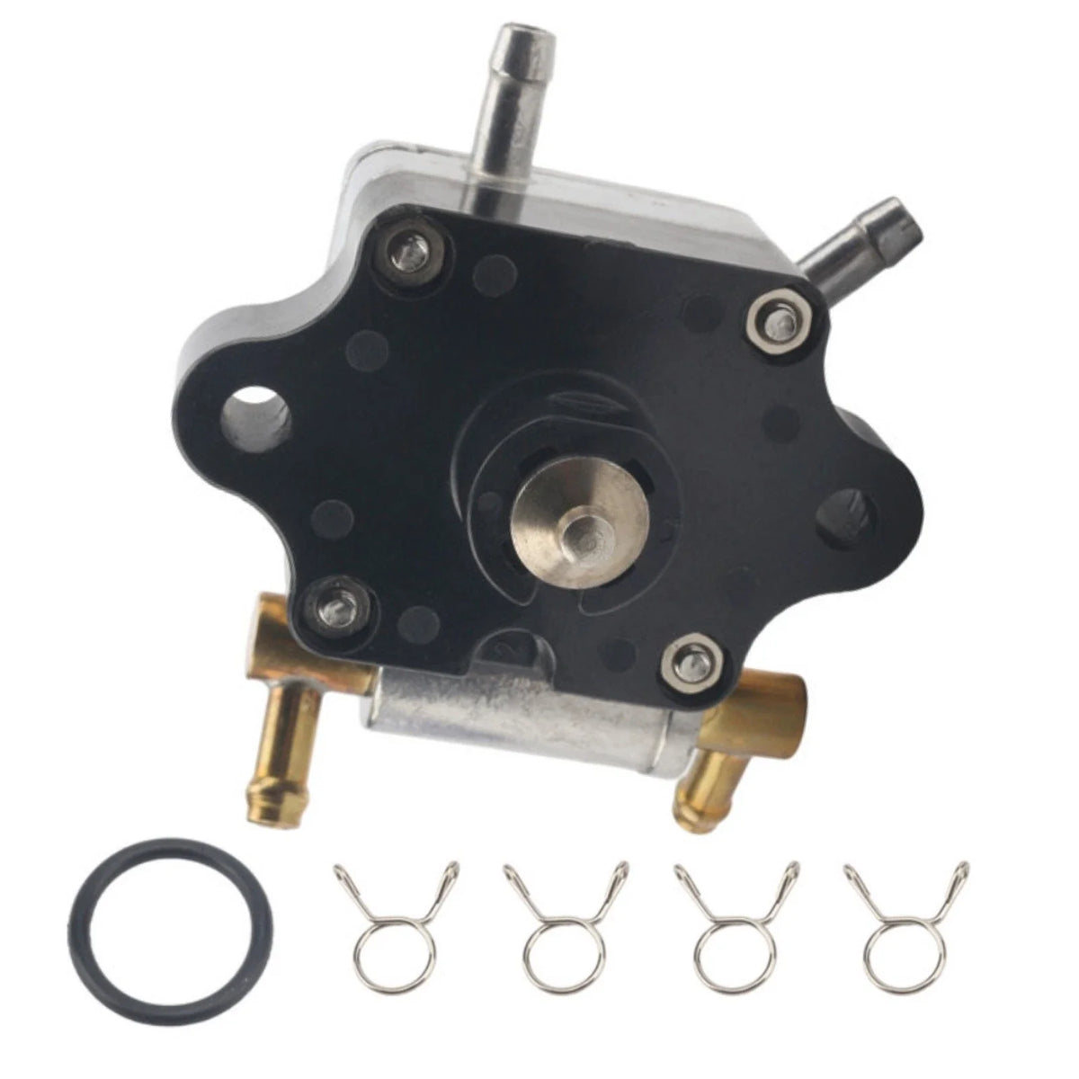 Fuel Pump for Yamaha Marine 15HP 20HP Outboard (6AH-24410-00-00, 6AH-24410-01-00)
