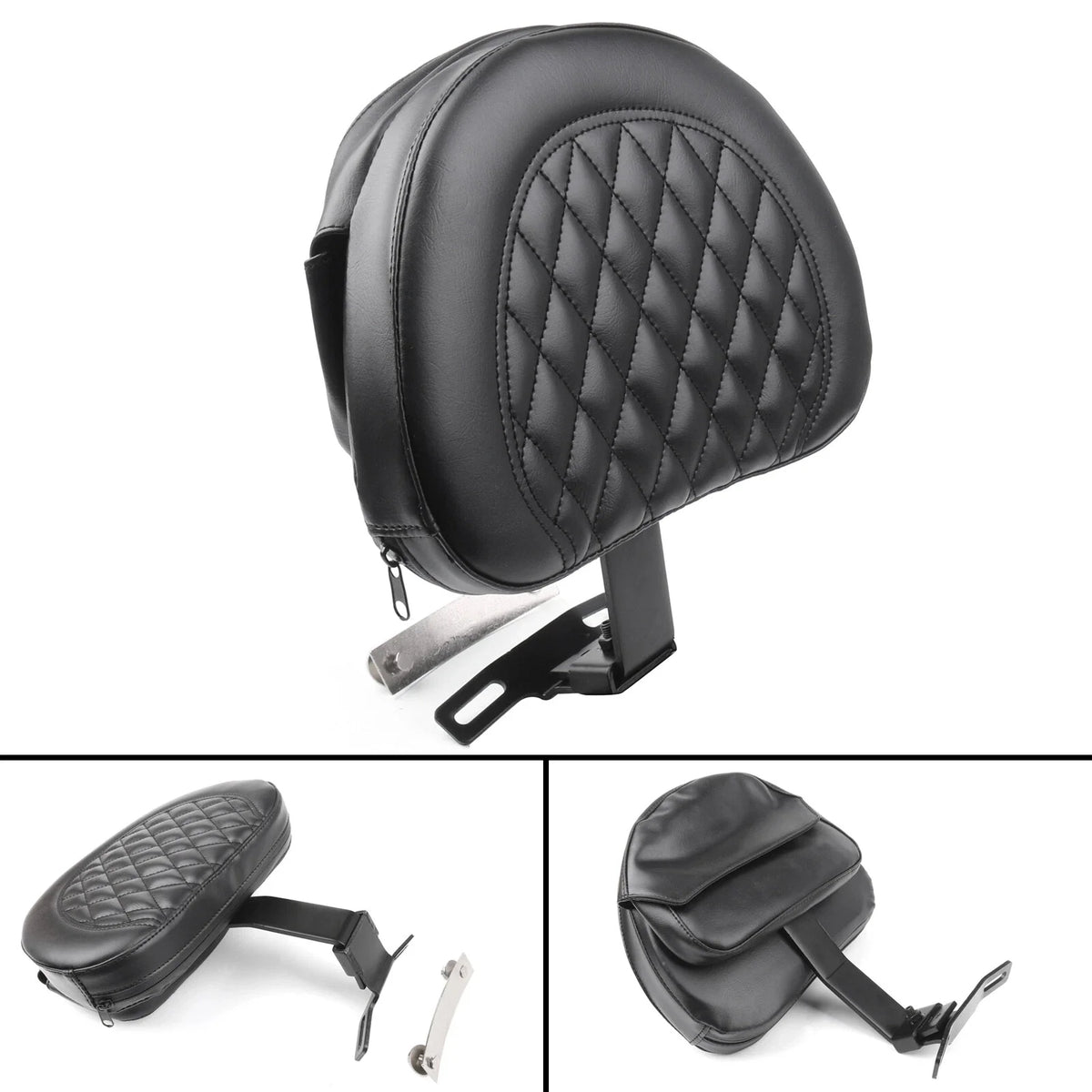 Driver Backrest Pad for Harley-Davidson FLSTF Heritage Softail (2007–2017)
