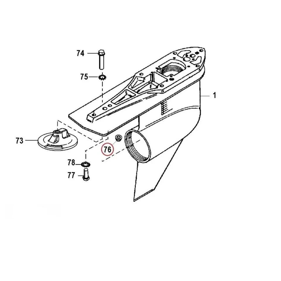 Mounting Nut for Mercruiser Alpha One / Bravo (11-817618, 11-859135)