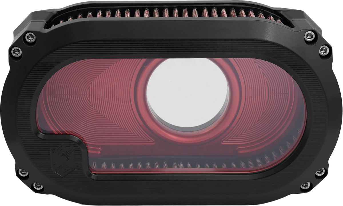 KENS FACTORY NXT-01BR V-Twin Air Cleaner with Glass - Fits Harley Davidson