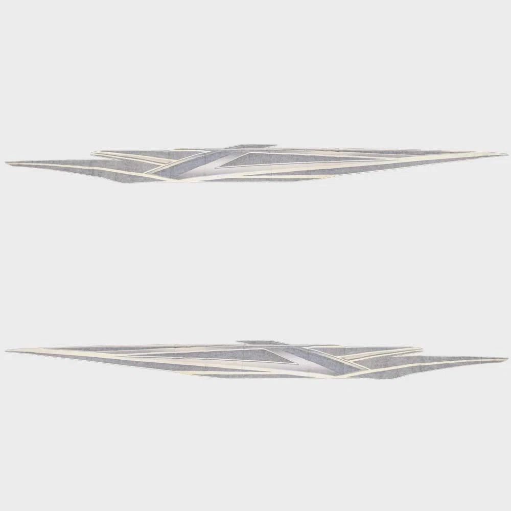 Crestliner Boat Graphic Decals 2217040 - PT20 Blue Stickers (set of 2)