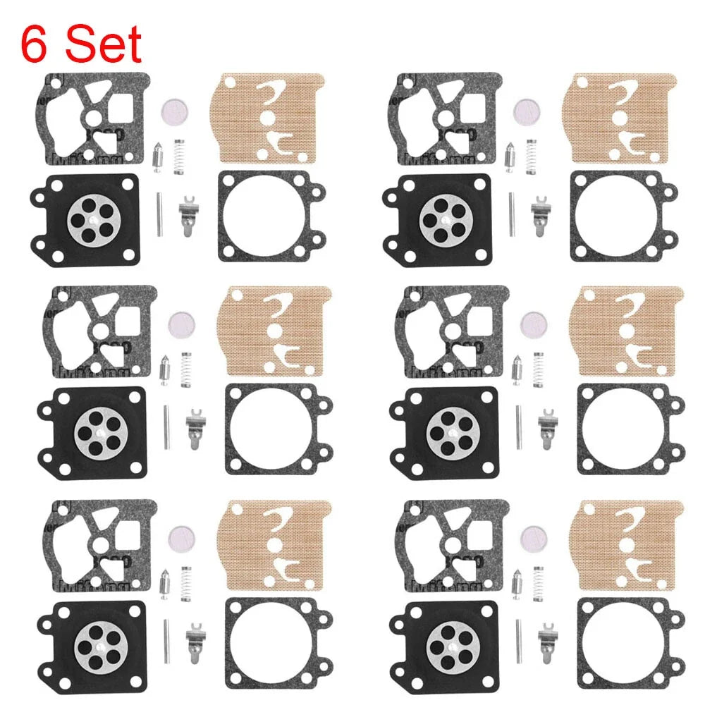 6X Carburetor Diaphragm Kit for Chainsaw 38/45/52/58 4500 5200 5800