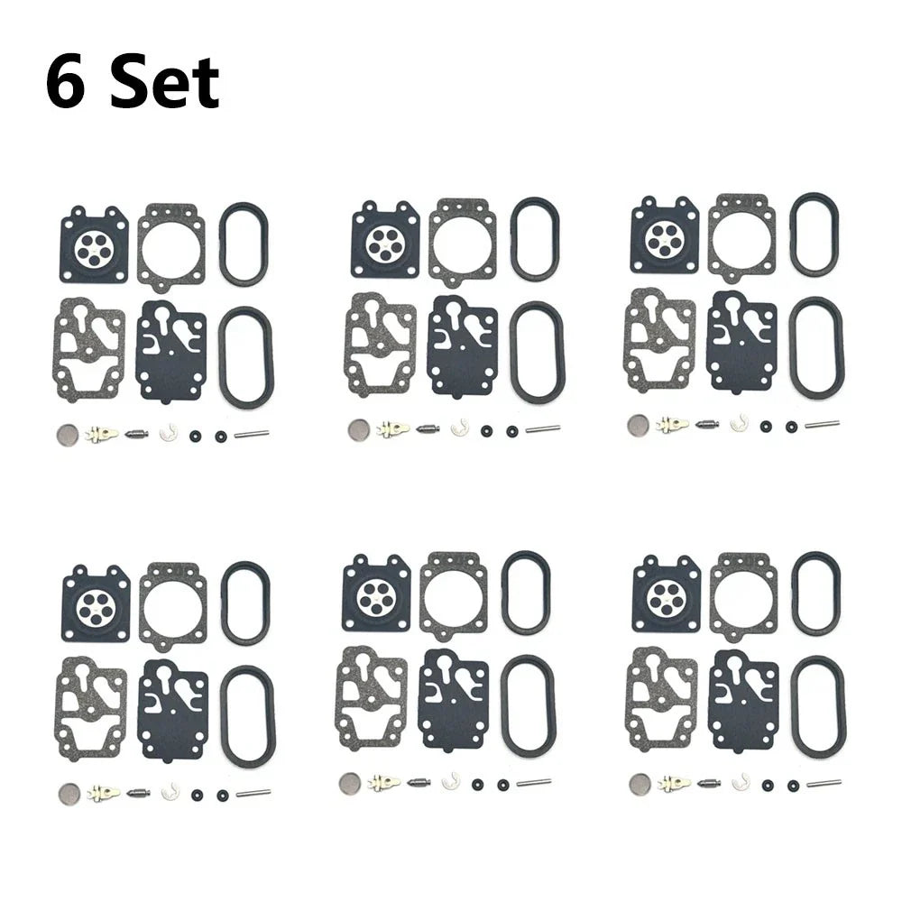 6x Carburetor Gasket Repair Kit for Husqvarna 130BT (K20-WYA)