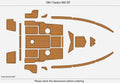 Seadek Swim Platform Cockpit Pad for Faeton 600 DF (1991) - EVA Teak Flooring Mat