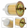 Fuel Filter Clear Plastic for Petrol - Diesel Fuel Line Industrial Large