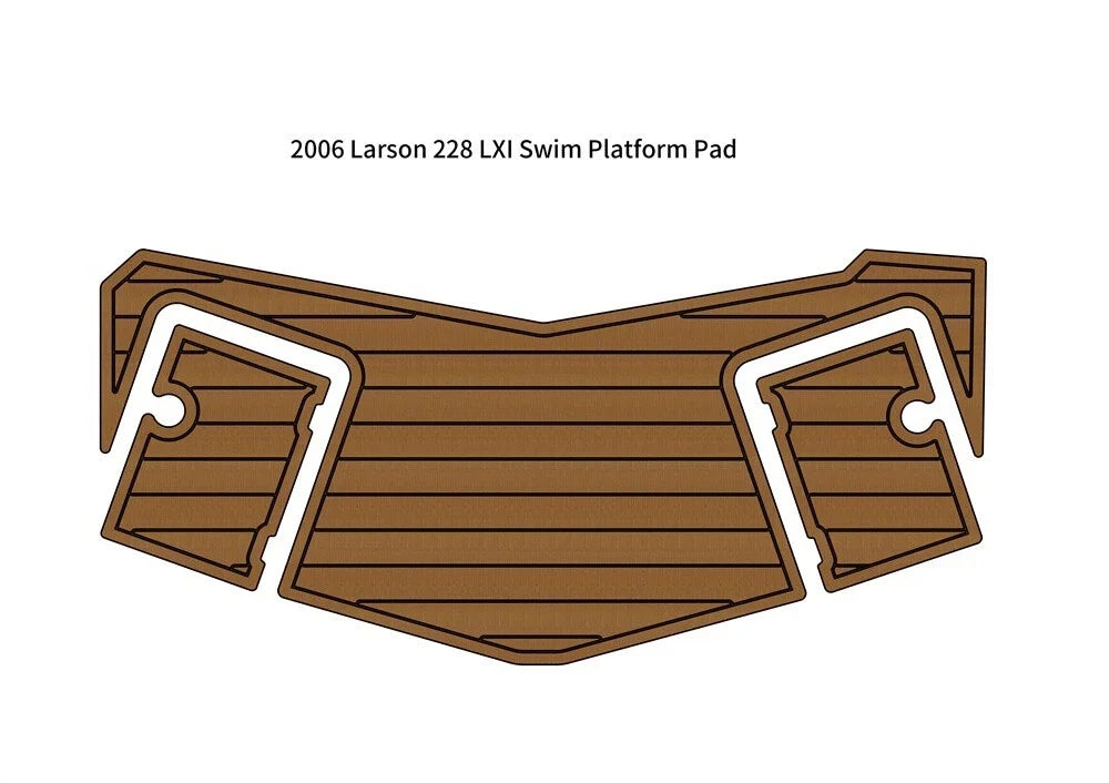 Swim Platform Step Pad for Larson 228 LXI (2006) - EVA Foam Teak Deck Mat