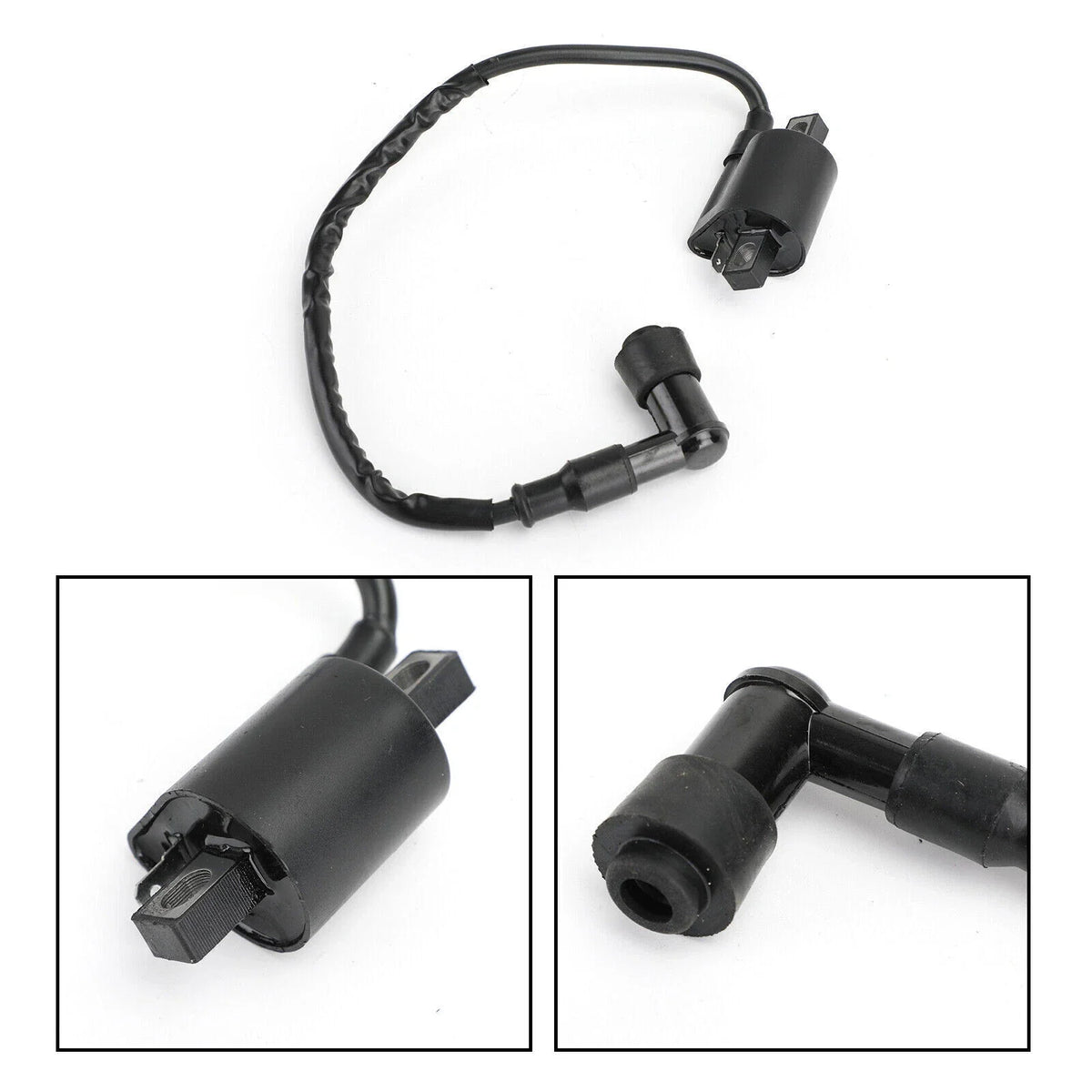 Ignition Coil for 50cc-250cc 110cc T9 (90° Elbow, Cap & Spark Plug Wire)