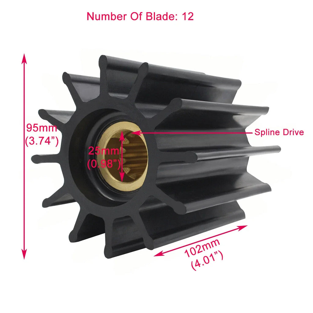 Impeller for Cummins 4019403 4933743 Sherwood 18000K Johnson 09-705BT-1