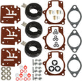 3 X Carburetor Carb Rebuild Repair Kit with Float for Johnson Evinrude 18 20 25 HP