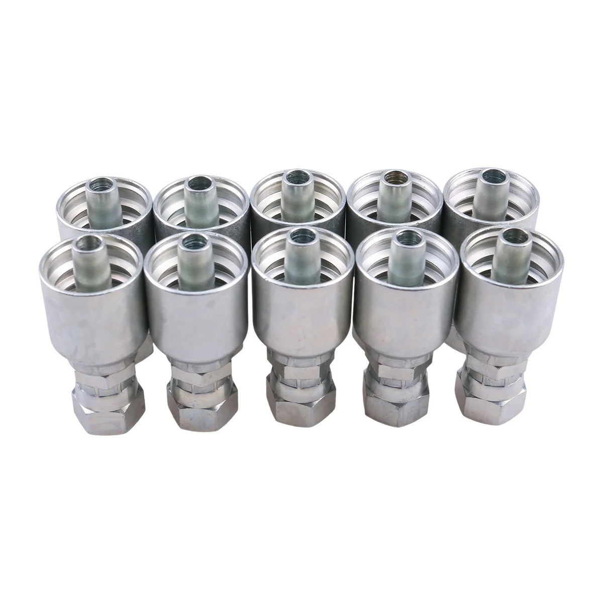 10X Hydraulic Hose Fitting 10643-6-6 with 3/8" Thread Female JIC 37° for Parker