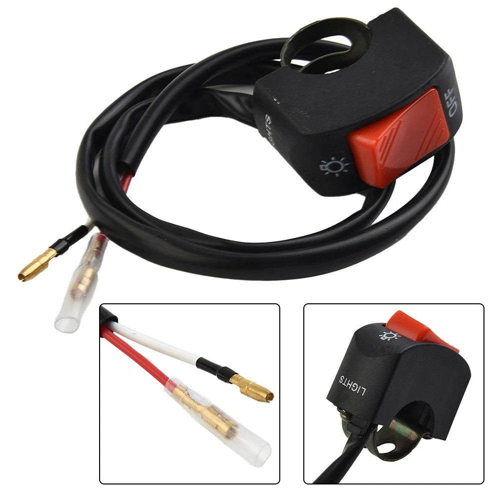 Motorcycle Handlebar 7/8 Inch on Off Switch Headlight Fog Spot Light Waterproof