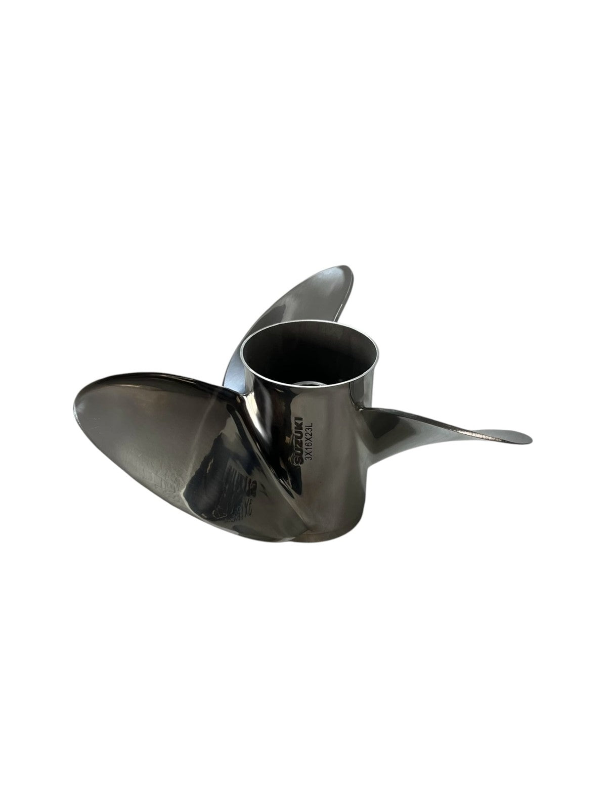 Suzuki Marine 3 X 16 X 23L LH, Stainless Steel Watergrip Hub Propeller OEM