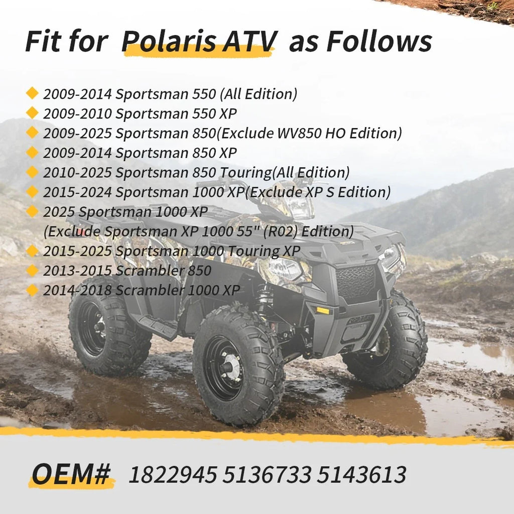 Front Left Steering Knuckle & Bearing Kit for Polaris Scrambler XP 1000 (2014–2018)