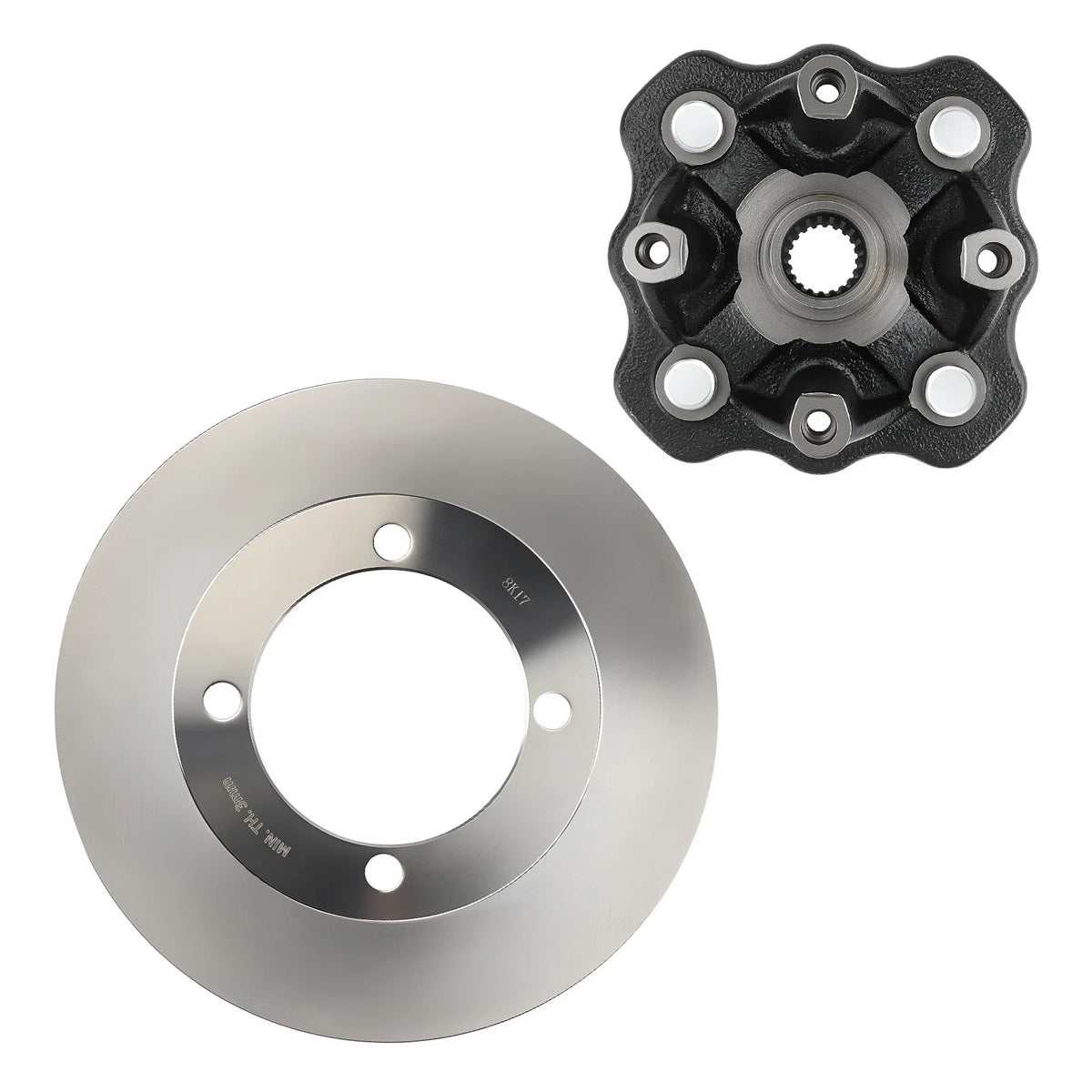 Front Wheel Hub & Brake Disc Rotor for Suzuki Eiger 400 (2002–2007)