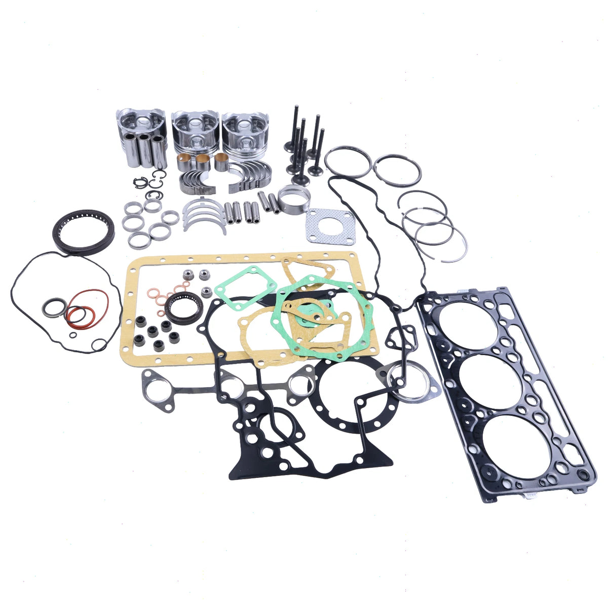 Overhaul Rebuild Kit with +0.5mm Piston for Kubota D902 D902EBH Engine BX24 BX25