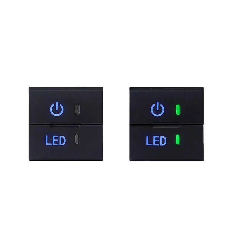 Black Dual Dashboard Square Switch Button w Harness for Toyota (Current Model)