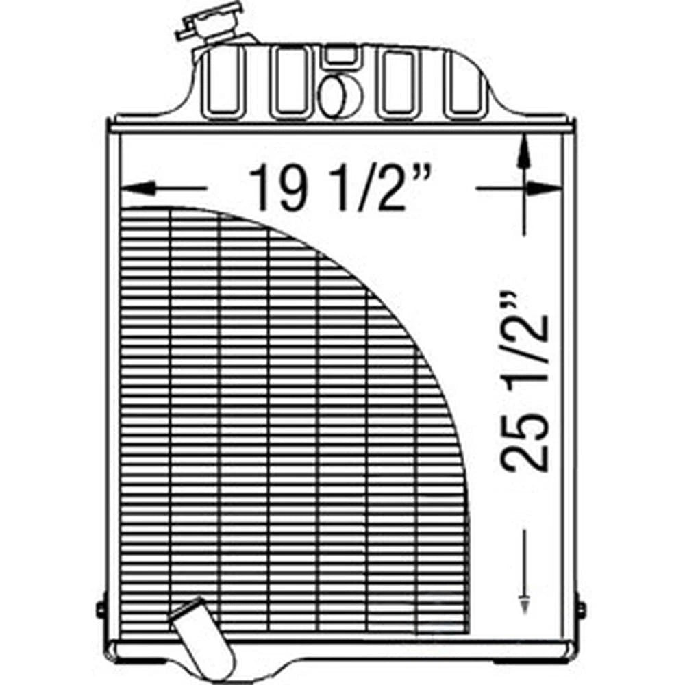 Radiator Fits John Deere 4230 AR61882 AR62663 AR61883