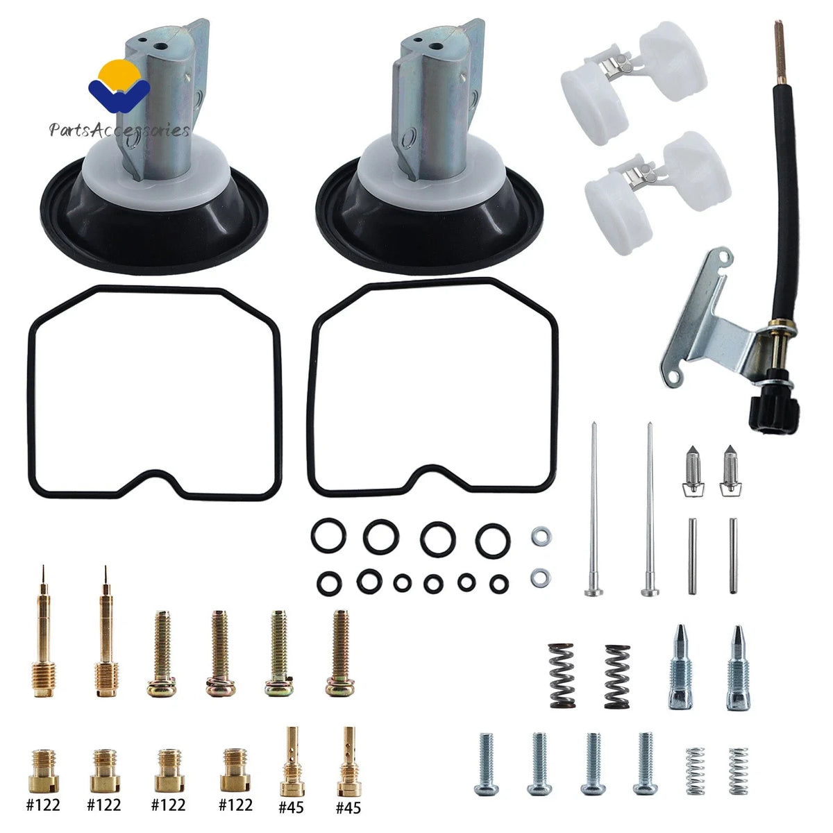 Carburetor Kit Plunger Diaphragm for Kawasaki EN500 Vulcan LTD (1996–2009)