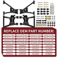 Rear Upper Lower A-Arm Kit for Polaris Sportsman 800 (2005–2007)