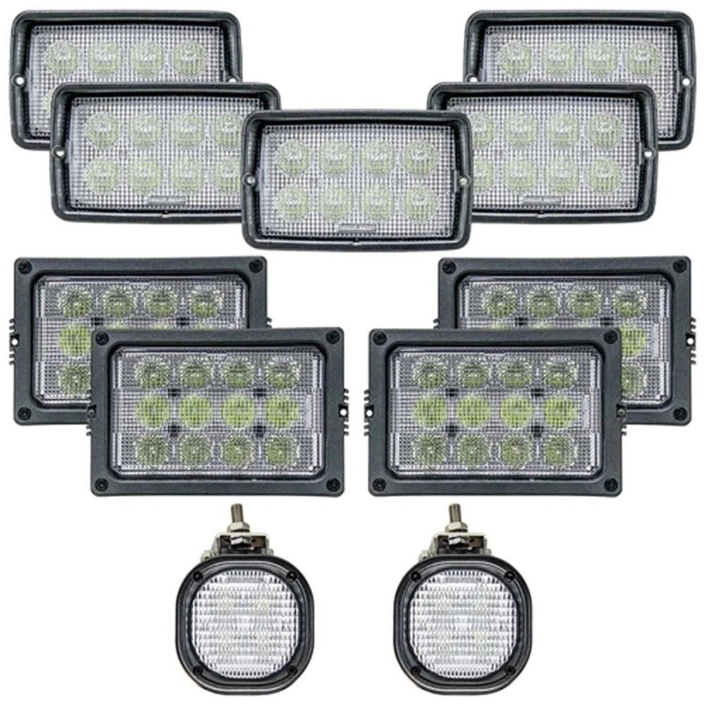 Complete Fits John Deere/MacDon M Windrower LED Light Kit