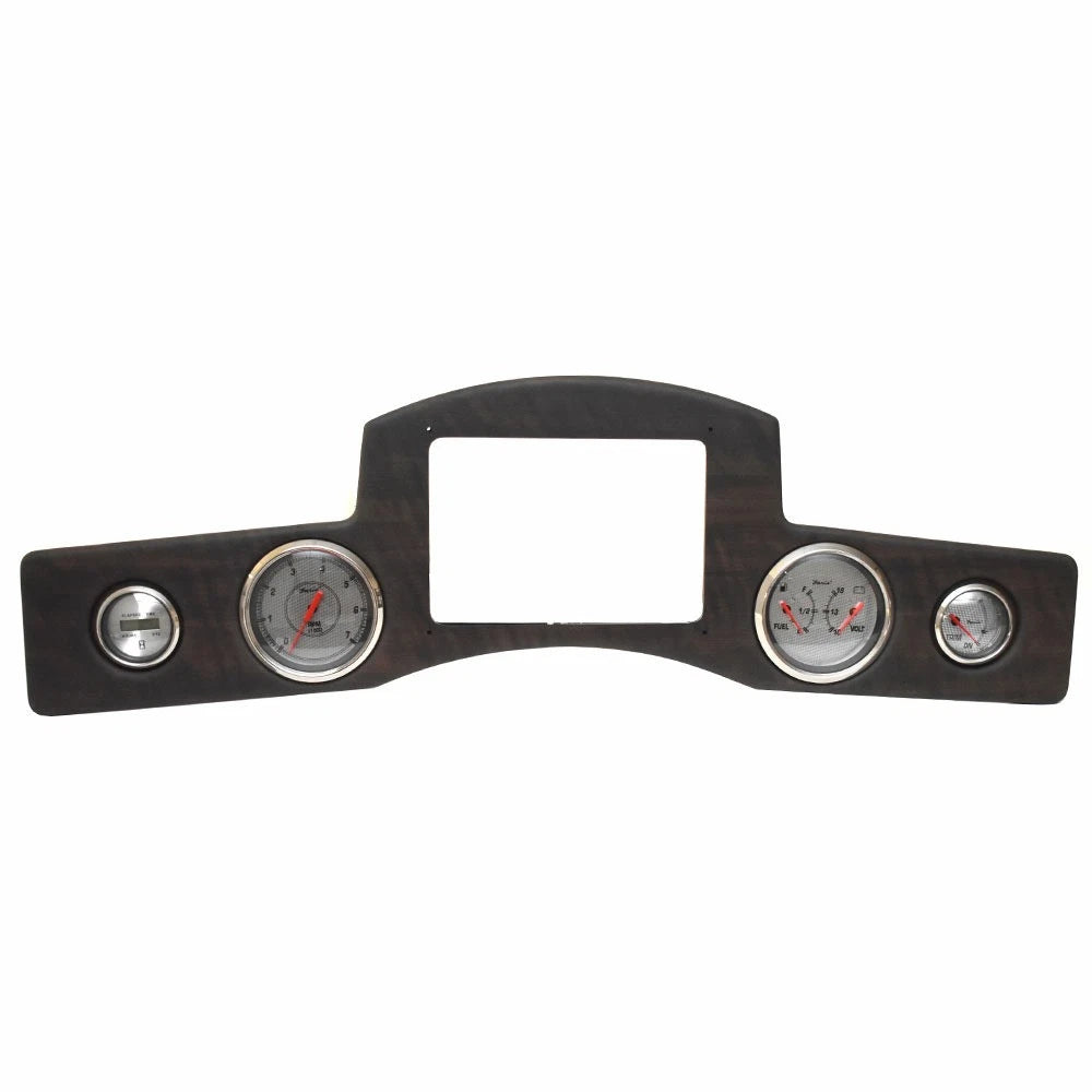 Crest Pontoon Boat Gauge Panel 501728 - Caribbean Mercury Woodgrain