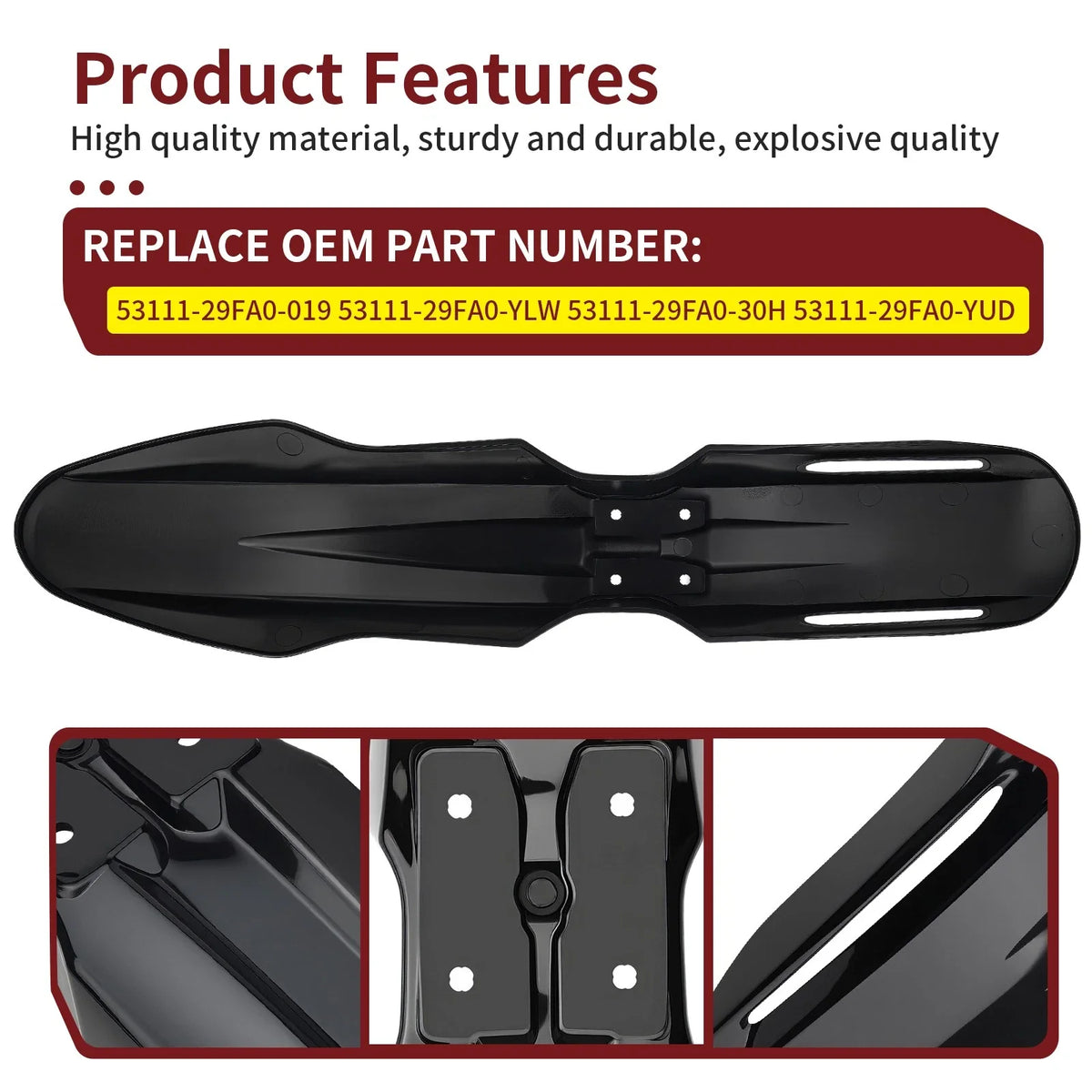 Front Fender Mudguard for Suzuki DR-Z400SM (2005–2024) 53111-29FA0-019