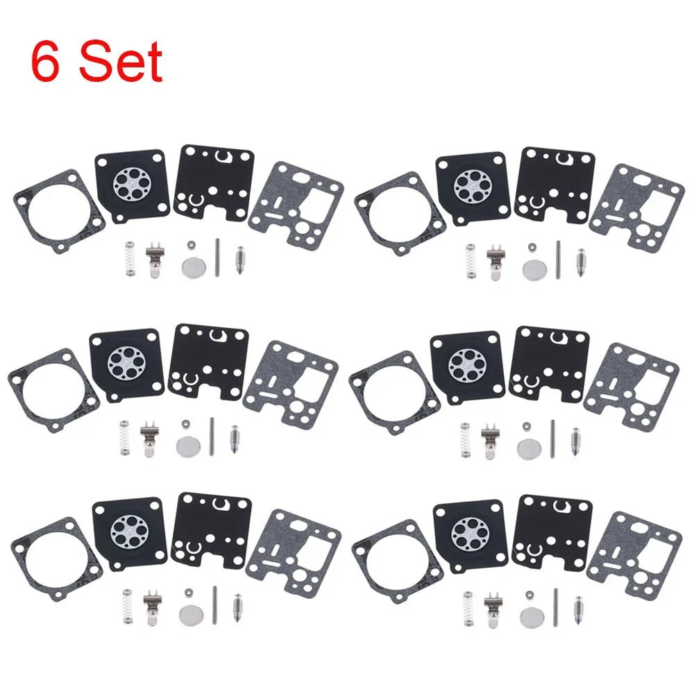 6X Carburetor Repair Kit for Echo SRM-225 PB-251 GT-225 (Zama RB-123 RB-188)