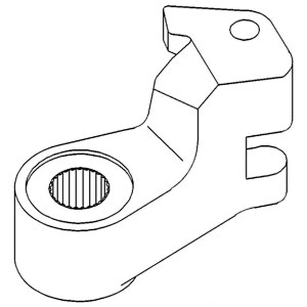 John Deere STEERING ARM RH T77736 310, 310A (SN 369742), 310B (s