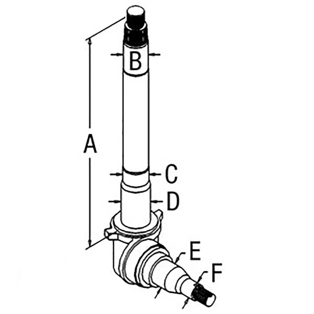 C9NN3106B Spindle Left Hand Fits Ford Holland 8000 9000 Tractors